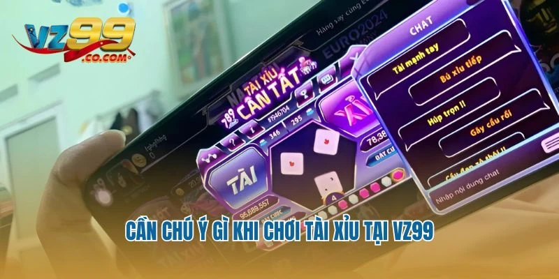 Cần chú ý gì khi chơi Tài Xỉu tại Vz99